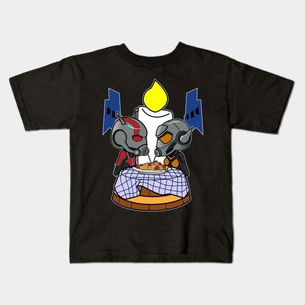 The Wasp and Antman Kids T-Shirt by Spikeani